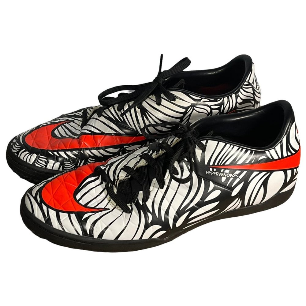 Nike Hypervenom Phelon II IC Neymar Men's Athletic Shoes Soccer Zebra Print Size